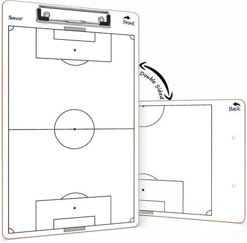 Scribbledo Soccer Dry Erase Coaching Board - 15"x9" Whiteboard for Coaches, Perfect Soccer Coaching Equipment Gift