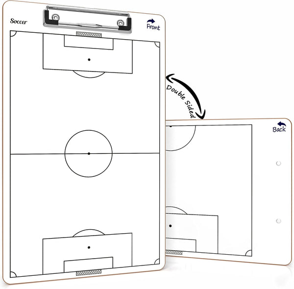 Scribbledo Soccer Dry Erase Coaching Board - 15"x9" Whiteboard for Coaches, Perfect Soccer Coaching Equipment Gift