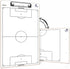 Scribbledo Soccer Dry Erase Coaching Board - 15"x9" Whiteboard for Coaches, Perfect Soccer Coaching Equipment Gift