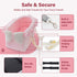 Jaoul Dog Car Seat for Small Dogs, Fully Detachable with Adjustable Straps, Comfortable Portable Booster Seat (Pink)