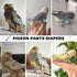 QBLEEV Bird Diapers, Reusable Cockatiel Flight Suit with Adjustable Straps, Parrot Pigeon Pants Urine Wet Leakproof