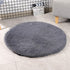 24 Inch Plush Dog Bed Mat, Warm Fluffy Round Puppy Crate Pad, Anti-Slip Waterproof Bottom for Small Medium Dogs