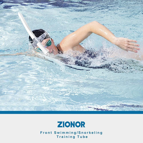 ZIONOR Snorkel Lap Swimming Training Diving Snorkeling Comfortable Mouthpiece with One-Way Purge Valve for Pool Open