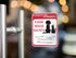 In Case of Fire Or Emergency Please Rescue Our Pets - 5 Inch Front Door Window Alarm Alert - 2PK