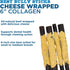 Best Bully Sticks - All Natural Cheese Wrapped Beef Collagen Sticks, 6 Inch, 12 Pack, Long Lasting Dog Chew
