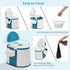 Commode 5 VINGLI Portable Toilet | Back & Handrail Design with Gallon Bucket Inner, Camping RV Toilet for Adult, Kids