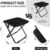 2 Pack 13 Inch Camping Stool Portable Folding Stool for Adults, Lightweight Small Foldable Stools for Fishing Hiking