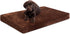 BIRDROCK HOME 3" Memory Dog Bed - Ultra Soft Plush Pet Mat (34 x 22, Brown)