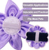 PET SHOW 4pcs Dog Flowers Collar Charms - Slides Attachment Accessories for Small Medium Large Dogs, Cats