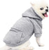 Jecikelon Pet Dog Cold Weather Coat with Pocket Winter Dog Hoodie Warm Puppy Clothes for Small Dogs Chihuahua Clothing (Small, Y02-Grey)