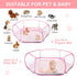 VitalCozy Hamster Playpen with Mat Small Animal Cage Tent Breathable Transparent Guinea Pig Playpen Waterproof Portable