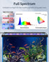 Pawfly12W Aquarium LED Light for 18 to 24 Inch Fish Tanks, Extendable with Full Spectrum Lights