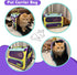 Pet Travel Carrier - TSA Airline Approved Under Seat Cat Carrier with Flea Comb, De-Shedder & Feeding Bowl, Purple