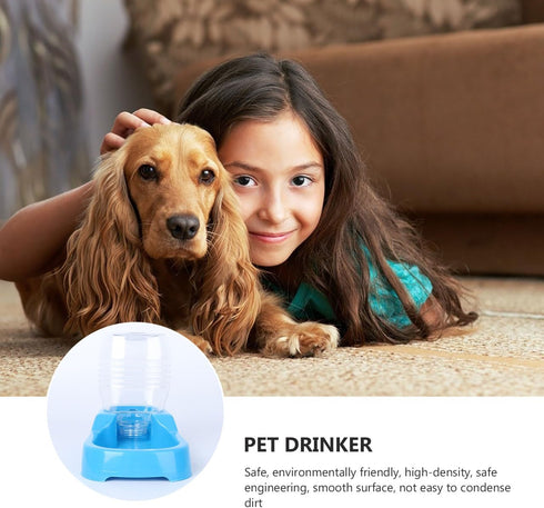 POPETPOP Automatic Pet Feeder, Plastic, Suitable for Cats and Dogs, Multiple Pets