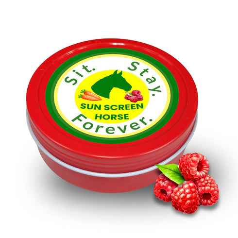 Sit Stay Forever Organic Sunscreen & Moisturizer for Horses, Sun Protection for Nose and Sensitive Skin, 4 oz