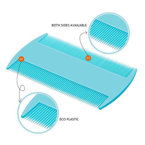 6 Pieces Pet Lice Combs, Dog Grooming Flea Comb, Cat Tear Stain Comb for Removal of Dandruff and Hair Stain
