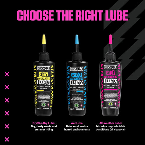 Muc-Off Bio Dry Bike Chain Lube with Microfiber Cloth | Wax-Based Formula for Smooth Gear Shifts | Creates Protective