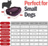 Majestic Pet 24 Inch Micro Velvet Calming Dog Bed - Cozy Soft Round Bed with Spine Support, Aubergine, 24x19x7