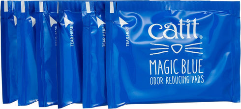 Catit Magic Blue Cat Litter Box Air Purifier with Refill Pads