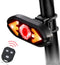 Rechargeable Bike Tail Light with Turn Signals, Bright LED Safety Warning Taillight for Road Mountain Bicycle