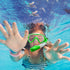 Kids Mask Fins Snorkel Set with Diving Mask, Snorkel, Adjustable Swim Fins, Mesh Bag for Snorkeling Swimming