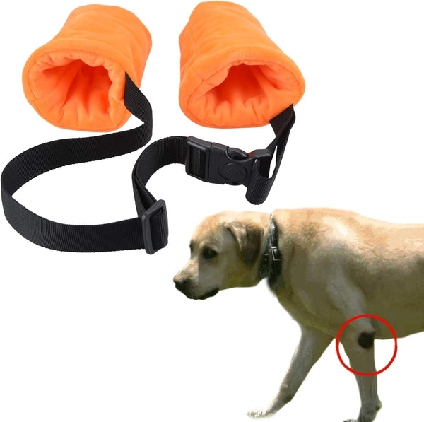Dog Elbow Protector Fleece Sleeves with Cotton Pad for Dogs, Prevent Injury (Small)