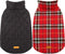 Kuoser Warm Dog Coat, Waterproof Coats for X-Small Dogs, Adjustable Durable Winter Jacket, Cozy Cold Weather Apparel,