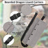 Bearded Dragon Sling Carriers with Leash Harness, Adjustable Harness with Leather Wings and Sling Bag for Outdoor Use