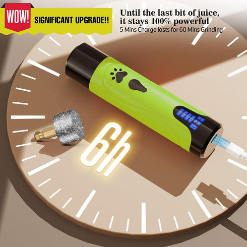 Trimmers Grooming,3 YABIFE Dog Nail Grinder, Dog Nail and Clippers Kit, Super Quiet, Rechargeable, for Small Large Dogs