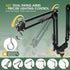 Stand,15.7-74.3 Inch Stand,360 MECESOR Dual Reptile Lamp Height Adjustable Reptile Light Sewing Flexible Arms,Heat Lamp