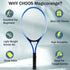 Magicorange Tennis Rackets Set for Kids, 2 Players Recreational with 4 Tennis Balls, 3 Overgrips, 1 Tennis Bag