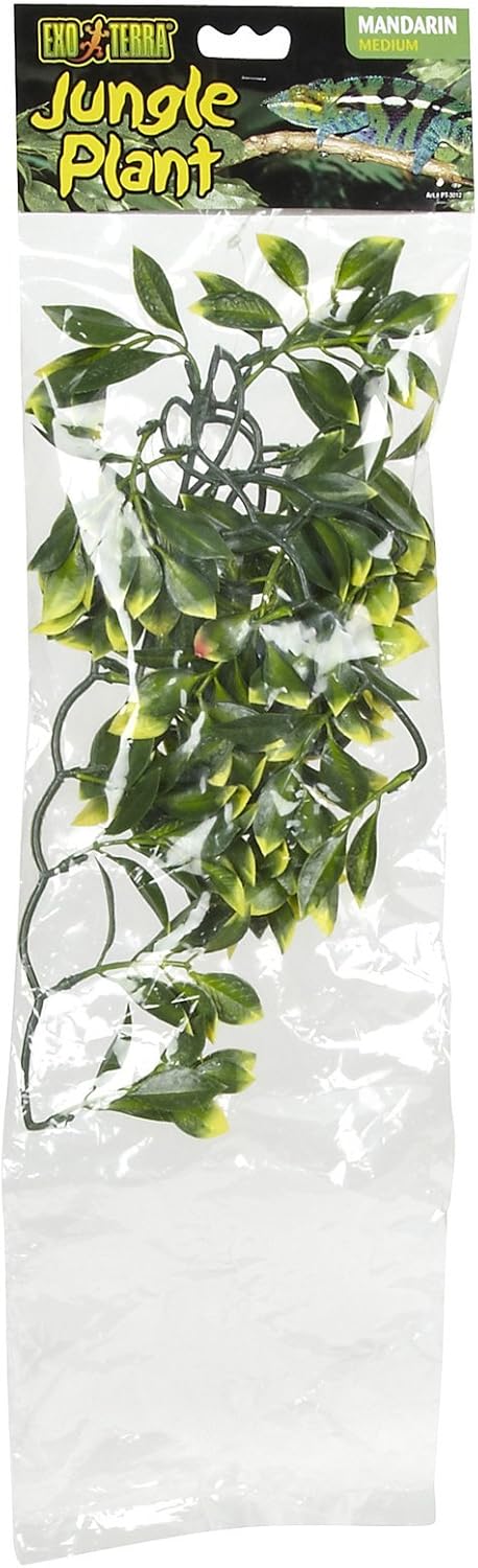 Medium Mandarin Plastic Terrarium Plant for Reptiles