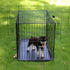 PEEKABOO Dog Pen Pet Playpen, Indoor Foldable Metal Wire Exercise Puppy Play Yard, Outdoor 8 Panels 24 Inch (Black)