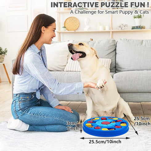 Dog Puzzle Toys Interactive Game for Smart Dogs, IQ Stimulation Treat Puzzle Toy for Training