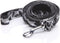 Heavy Duty Dog Leash, Nylon Camouflage for Small and Medium Dogs, 4 FT/ 6 FT/ 10 FT Long, 1 Inch Wide (Black, 10 FT)
