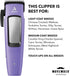 10 560017 Andis Easy Clip Adjustable Blade Cordless II Dog Clipper, Piece Kit, Lithium-Ion Battery, Purple