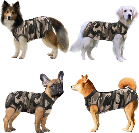 SAWMONG Recovery Suit for Dogs - Breathable Dog Onesie After Surgery, Camouflage, X-Large