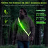 LED Belt Reflective Sash for Walking at Night - High Visibility Adjustable Safety Gear for Runners