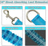 Short Dog Leash Extender, 18 in Bungee Shock Absorbing Nylon Leash for Medium Large Dogs Walking