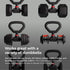 Jayflex Hyperbell Dumbbell Converter - Adjustable Barbell Set for Home Fitness, Up to 200 lb Capacity