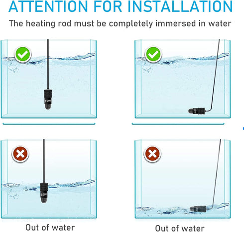 YukiHalu USB Powered Aquarium Heater, 10W Adjustable Mini Heater for 0.5-1 Gallon Tank with LED Display