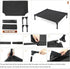 Elevated Dog Bed for Large Dogs, Heavy Duty Cot, Fits Up to 150 LBs, Washable Mesh, Black