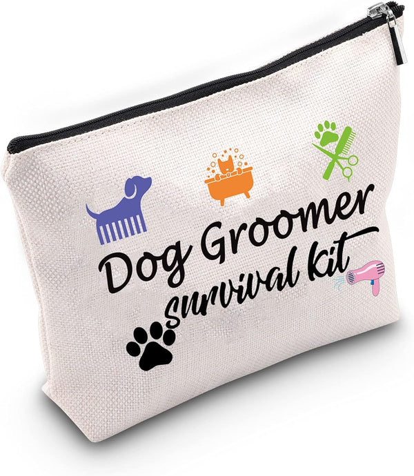 TSOTMO Dog Groomer Gift Kit, Hair Stylist Makeup Bag, Dog Groomer Survival Kit, Cosmetic Bag for Dog Hairdressers