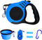 PETIMP Retractable Dog Leash, Lightweight 16FT Claw Print with Folding Bowl, Dispenser, Rubbish Bags for Small Medium