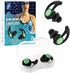 Hearprotek 2 Pairs Ear Plugs for Swimming, Reusable Custom-fit Swim Water Earplugs for Adults, Black
