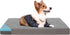 Orthopedic Memory Foam Dog Bed for Medium Dogs, Waterproof Cooling Pet Bed with Removable Washable Cover,