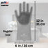 Dog Washing Gloves with Bristle Scrubbers, Reusable Silicone Gloves for Bathing and Grooming (Gray)