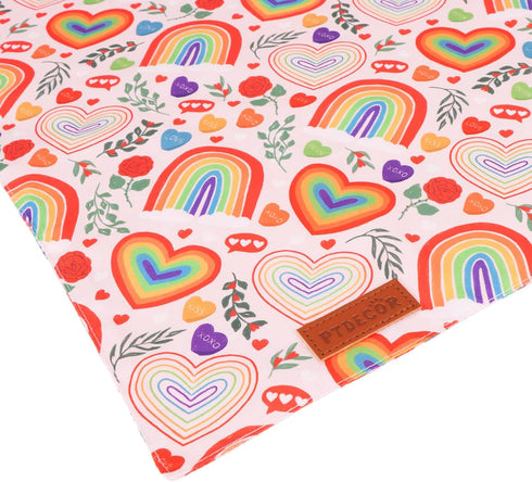 Rainbow Dog Bandanas - Reversible Triangle LGBT+ Bandanas for Medium and Large Dogs (Pride, Large)