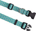 Soft Comfy Dog Collar for Small Dogs, Geometry Pattern Adjustable Pet Collar for Small Medium Large Dogs (Armor Green,