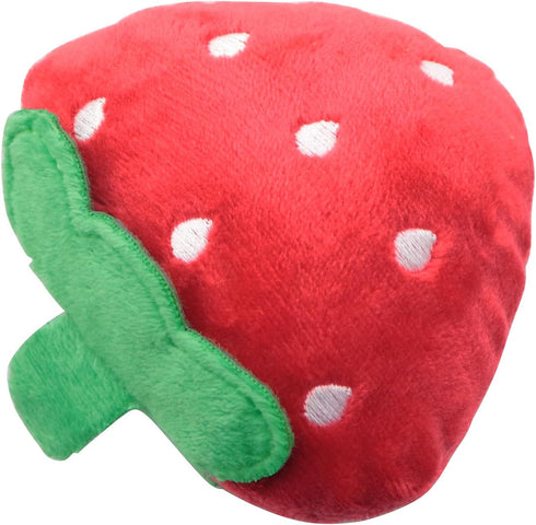 LQ Industrial Exquisitely Crafted Plush Strawberry Toy Pet Supplies Suitable for Pet Chew Scratch